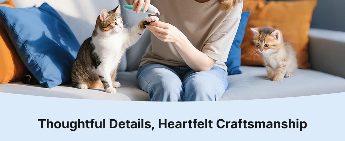 Cat Nail Clipper — Adjustable Trimming Hole with Hidden Nail File — product details