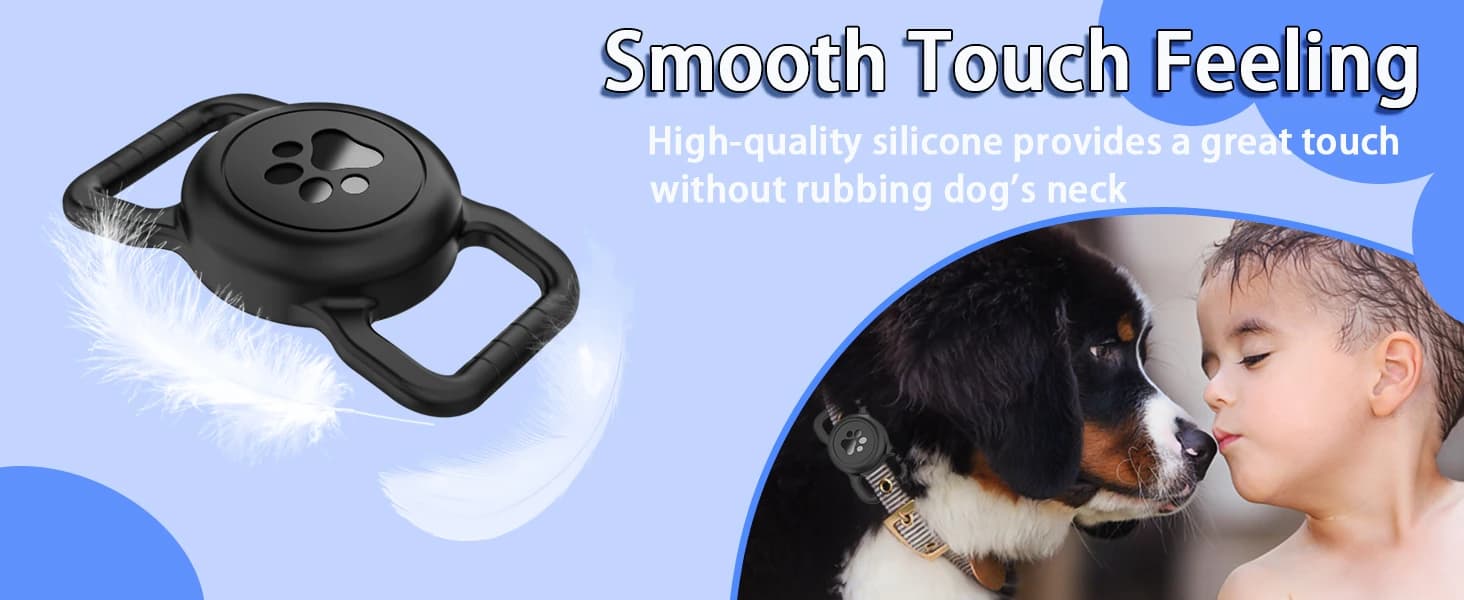 Waterproof Airtag Holder for Dog Collar — Black — product details