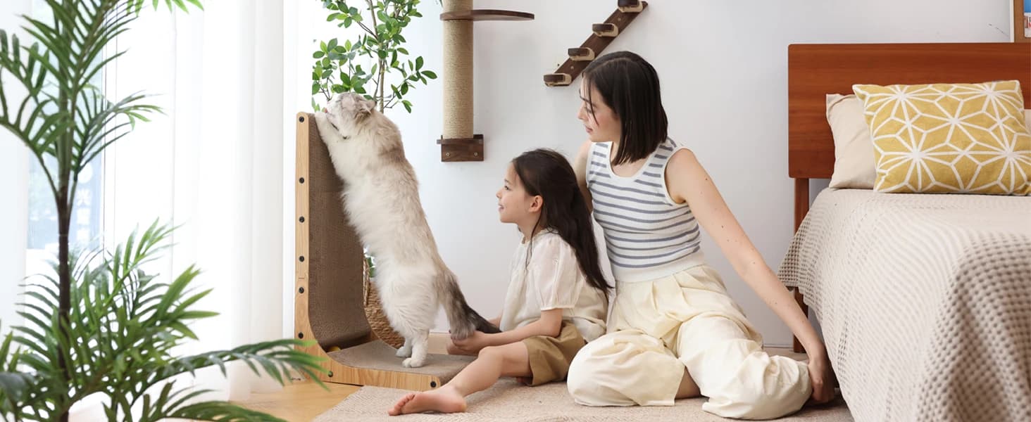 Cat Scratcher — 26.8 Inch L Shaped Cat Scratch Pad for Indoor Cats — product details