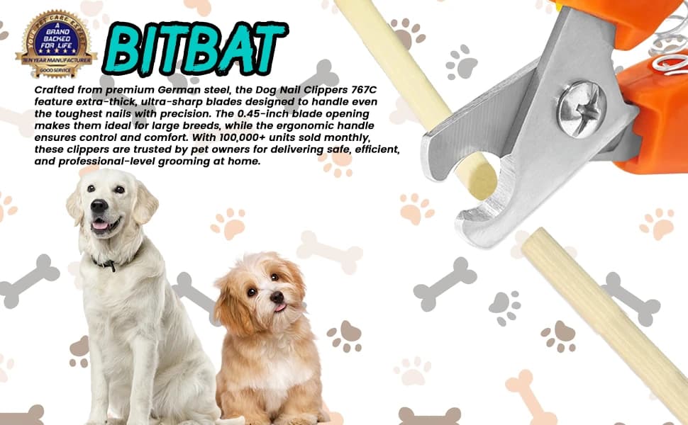 Dog Nail Trimmers #767C — Large and Small Breed Pet Nail Clippers — product details