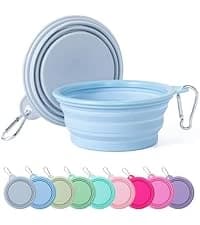Collapsible Dog Bowl Silicone — 2Pack Macaron Color Pet Travel Bowls — collection imagery