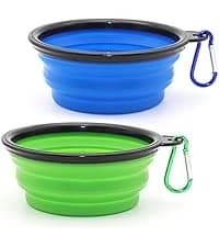 Collapsible Dog Bowl Silicone — 2Pack Macaron Color Pet Travel Bowls — collection imagery