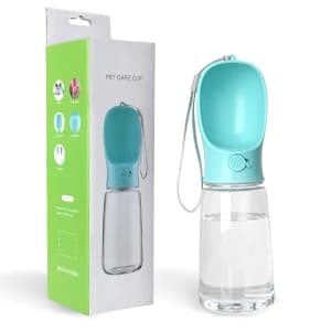 Dog Water Bottle, Leak Proof Portable Puppy Water Dispenser with Drinking Feeder for Pets Outdoor Walking — collection imagery