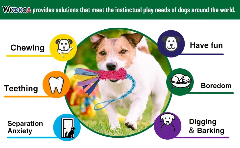 Dog Tug Toy — Dog Toys for Aggressive Chewers — product details