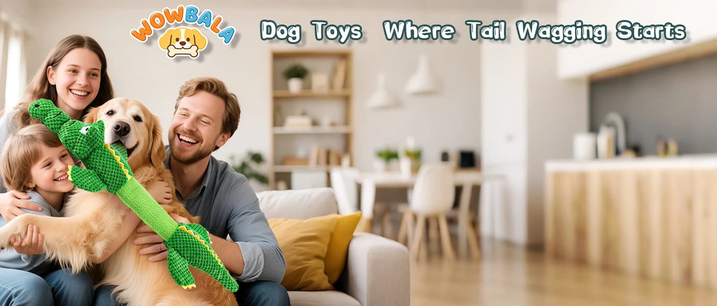 Dog Squeaky Toys Stretchable Crocodile for Interactive Tug of War — collection imagery