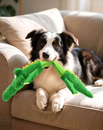 Dog Squeaky Toys Stretchable Crocodile for Interactive Tug of War — collection imagery
