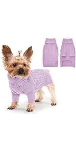 Dog Sweater 2 Pack for Small Dogs — product details