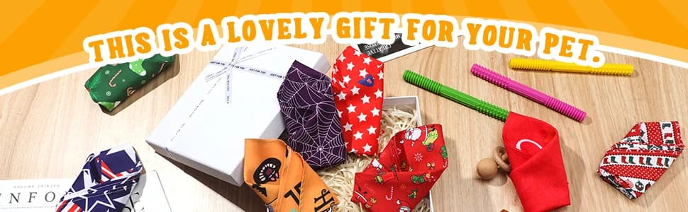 12 Pcs Holiday Dog Bandanas Bulk — Halloween Dog Bandanas — collection imagery
