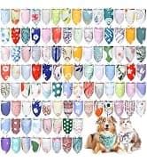 100 Pcs Paw Dog Bandanas Bulk Pet Paw Grooming Bandanas for Dogs — collection imagery