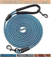 Long Dog Leash — 10/15/20/30/50FT Dog Training Leash with Soft Handle — collection imagery