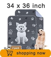 Washable Pee Pads for Dogs 2 Pack 34" x 36" — Waterproof — collection imagery