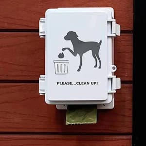 Dog Poop Bag Dispenser Wall Mounted Waterproof Outdoor Pet Waste Bags Dispenser Station Stake — collection imagery