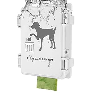 Dog Poop Bag Dispenser Wall Mounted Waterproof Outdoor Pet Waste Bags Dispenser Station Stake — collection imagery