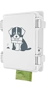 Dog Poop Bag Dispenser Wall Mounted Waterproof Outdoor Pet Waste Bags Dispenser Station Stake — product details