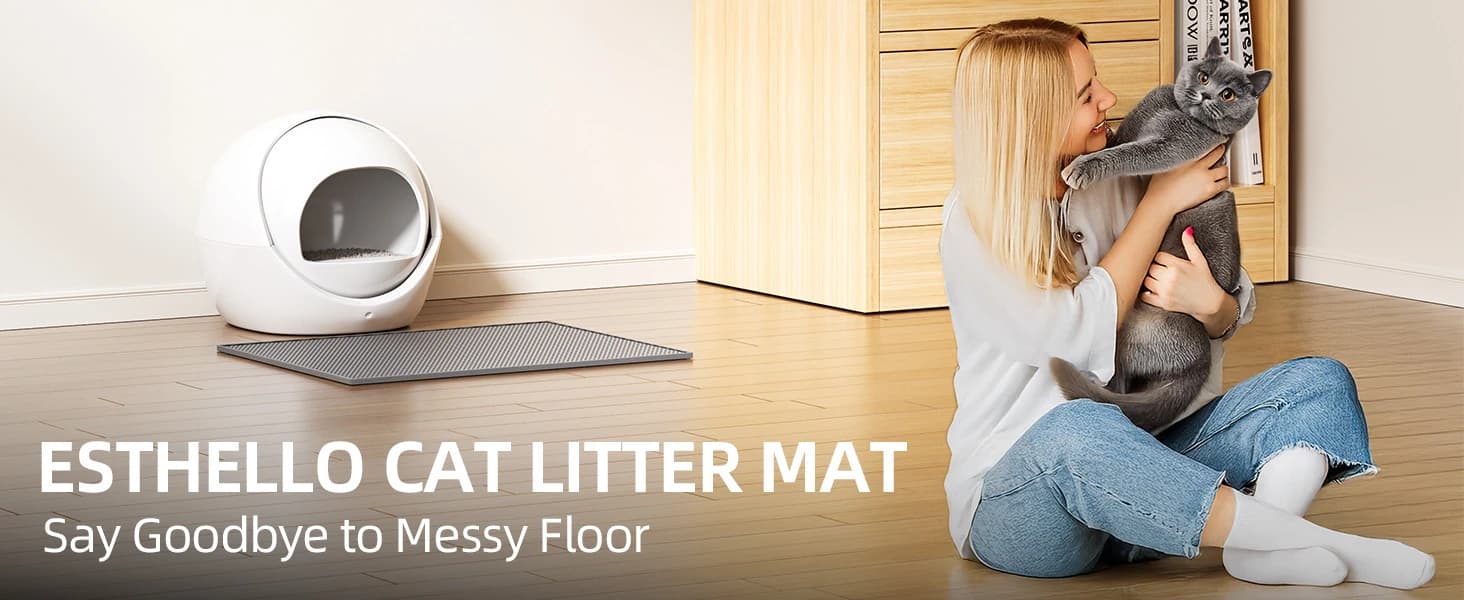 Cat Litter Mat Honeycomb Double Layer Design — 24’’ x 15’’ — product details