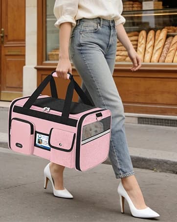 Large Cat Carrier — Soft Sided Travel Pet Carrier Airline Approved — collection imagery