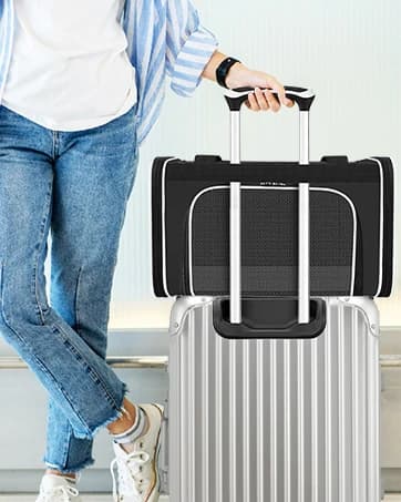 Large Cat Carrier — Soft Sided Travel Pet Carrier Airline Approved — collection imagery