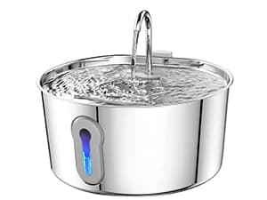 Cat Water Fountain Advanced 304 Stainless Steel 2.2L/74oz with Detachable Tank — cat water fountain — 6 filters