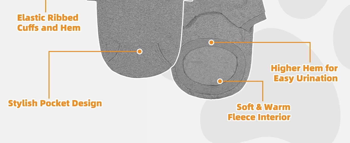 Dog Hoodie for Large Medium Small Dogs — product details