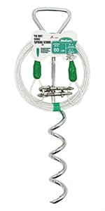 25ft Reflective Tie-Out Cable for Small Dogs Up to 35 Pounds — product details