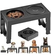 Elevated Dog Bowls Large Breed Raised Dogs Bowl Stand Large/Medium Sized Dog Stainless Steel Food Water Bowl — collection imagery