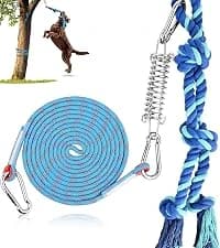Dog Tie Out Cable and Stake — 30ft Heavy Duty Dog Leads for Yard — collection imagery
