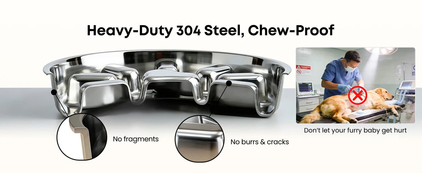 Elevated Slow Feeder Dog Bowls β 2 Cups for 15-60 LBS Breed Puppy β collection imagery