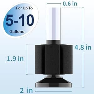 3 Pack Aquarium Sponge Filter Quiet Betta Fry Shrimp and Small Fish Foam Filter for Tiny Fish Tank up to 10 Gallon — collection imagery