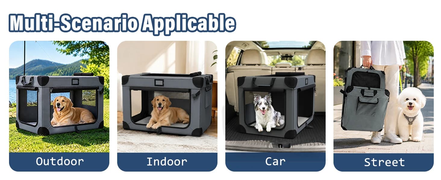 36" Collapsible Dog Crates,Foldable and Portable Dog Crates for Travel/Camping — product details