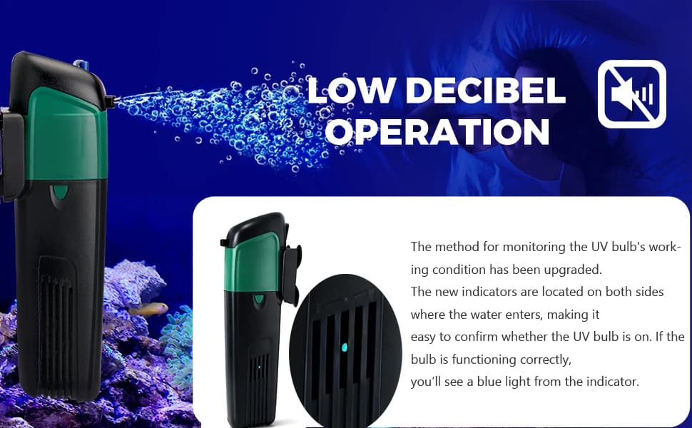 Internal Green Water Killer Aquarium Filter — Tank U-V Pump — product details