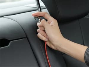 Dog Seat Belt Harness for Car,2pcs Dog Seatbelt of Coated Wire Leash Safety Restraint — Universal Fit