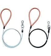 Dog Seat Belt Harness for Car,2pcs Dog Seatbelt of Coated Wire Leash Safety Restraint — collection imagery