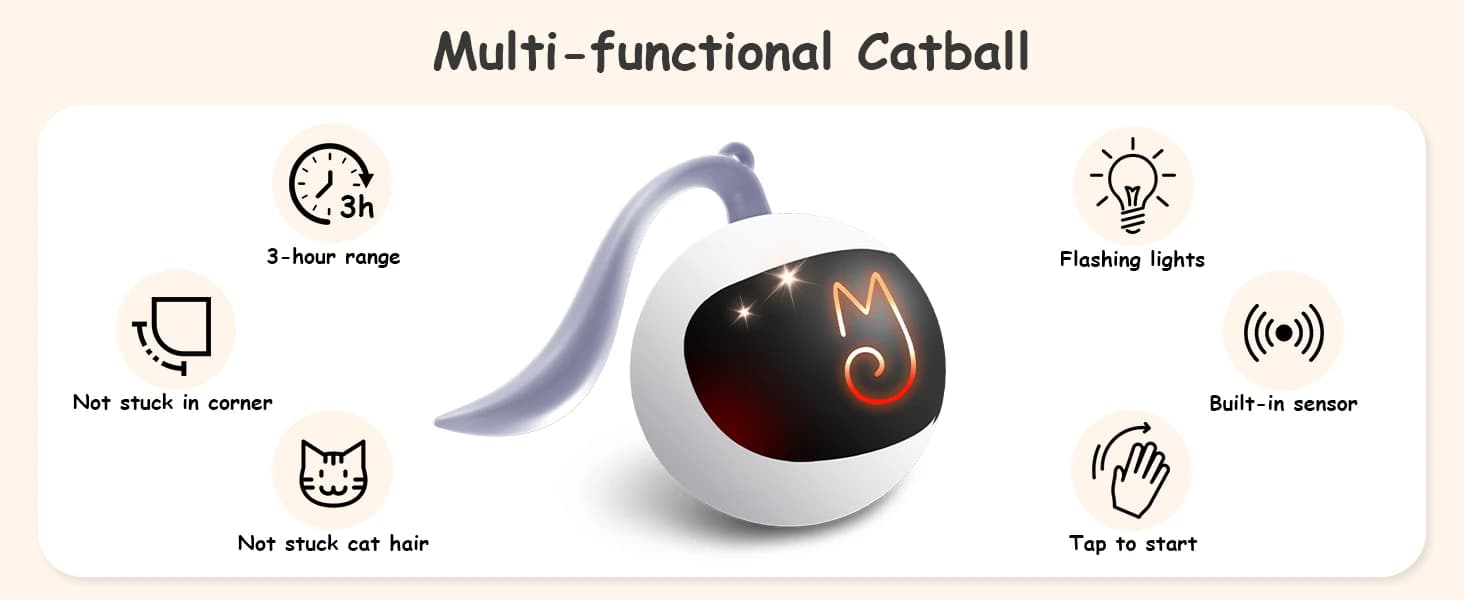 Interactive Cat Ball Toy Set — product details