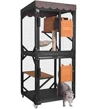 Cat House Window Outdoor Catio Cat Enclosures with 7 Platforms — collection imagery