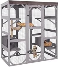 Cat House Window Outdoor Catio Cat Enclosures with 7 Platforms — collection imagery