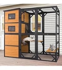 Cat House Window Outdoor Catio Cat Enclosures with 7 Platforms — collection imagery
