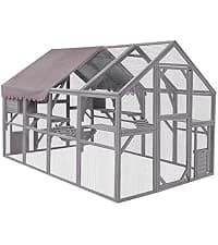 Cat House Window Outdoor Catio Cat Enclosures with 7 Platforms — collection imagery