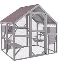 Cat House Window Outdoor Catio Cat Enclosures with 7 Platforms — collection imagery
