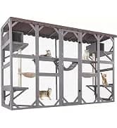Cat House Window Outdoor Catio Cat Enclosures with 7 Platforms — collection imagery