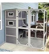 Cat House Window Outdoor Catio Cat Enclosures with 7 Platforms — collection imagery