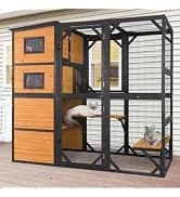 Cat House Window Outdoor Catio Cat Enclosures with 7 Platforms — collection imagery