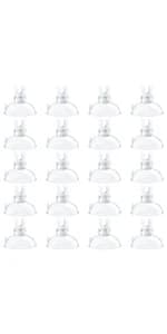 Aquarium Suction Cup Clips for Standard 3/16" ID Airline Tubing Clear Air Hose Holder Clamp Accessories for — product details