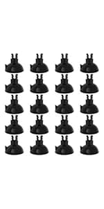 Aquarium Suction Cup Clips for Standard 3/16" ID Airline Tubing Clear Air Hose Holder Clamp Accessories for — product details