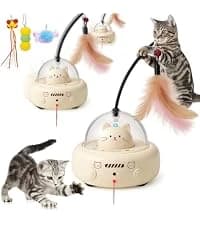 Interactive Cat Toy Ball - Automatic Interactive Cat Toys for Indoor Cats with 3 Tails — 2 Speeds Rechargeable — collection imagery