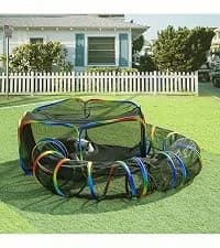 Portable Cat Enclosure - 2-in-1 Outdoor Catio with Tent and Tunnel — collection imagery