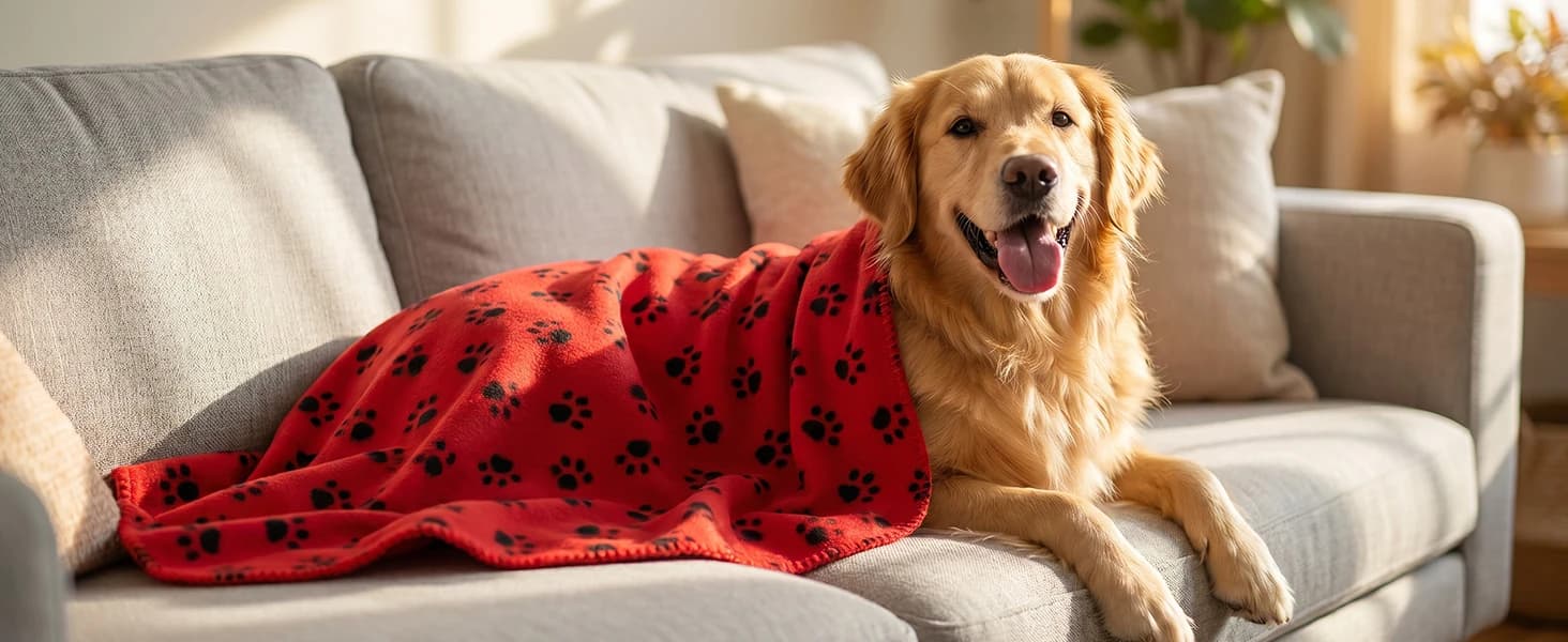Dog Blankets — 6 Pack Fleece Pet Blankets — product details
