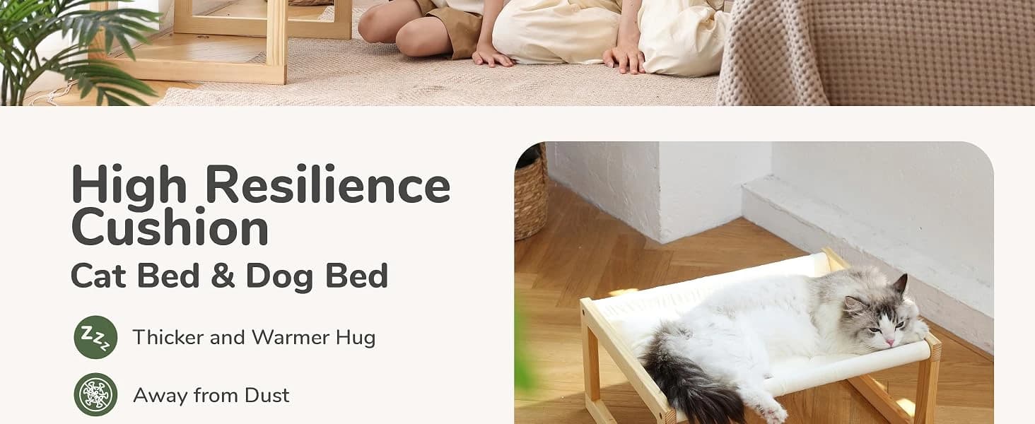 Large Cat Hammock — Raised Dog Bed for Outdoor and Indoor — product details