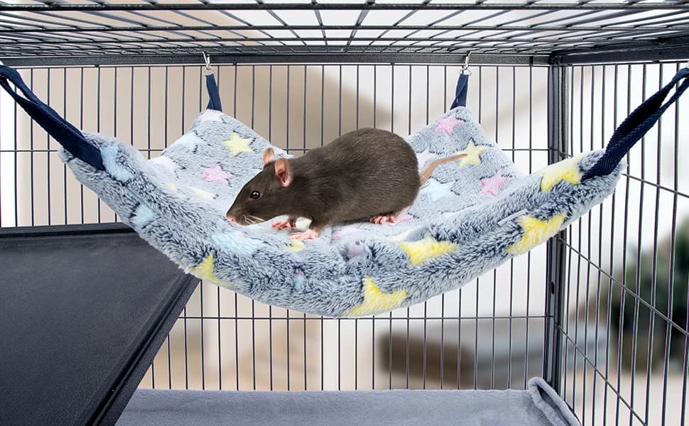 Hanging Hammock Nap Sack Swing Bag Pet Sleeper for Ferret Rat Sugar Glider and Other Small Animals (Cream — product details