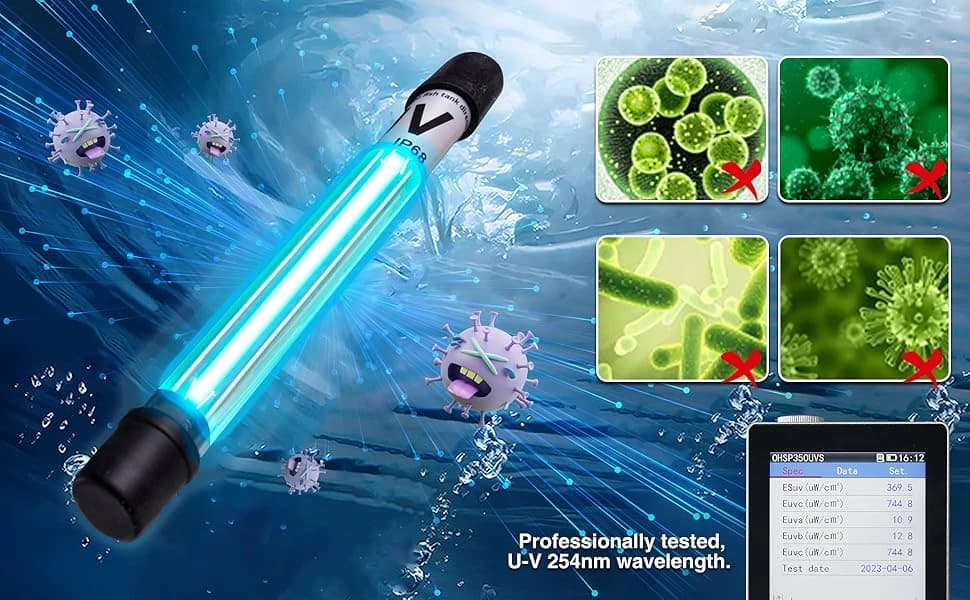 Large Hang on Back Aquarium Filter w/ U-V — 13-Stage for 20-75 Gal Fish Tank — product details