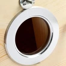 Wood Parakeet Nest Box with Natural Nesting Pads — Stainless Steel Ring